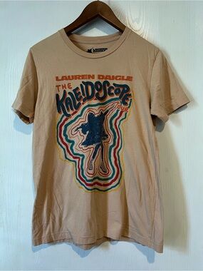 Lauren Daigle The Kaleidoscope Tour T-Shirt Creamy Orange Band Tour Tee Sz M